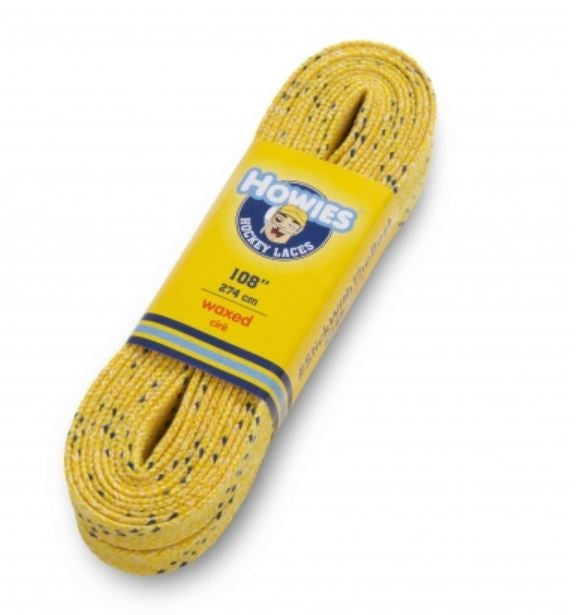 Howies Pro Waxed Molded Tip Laces yellow